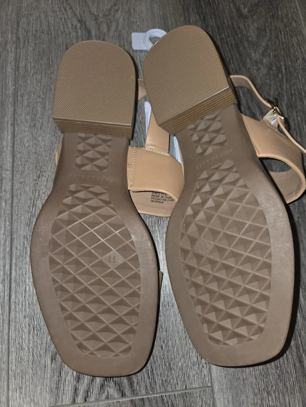 New Wonens AEROSOLES Tan Double-Strap Slingback, Stylish & Comfy Sandals SZ 11W
